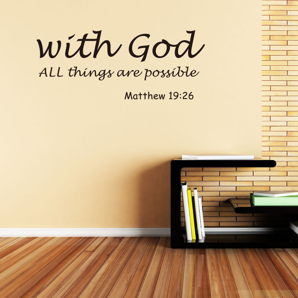 Bible Quotes Wall Stickers Living Room Bedroom Background Wall Decoration Stickers