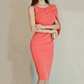Elegant Bodycon Midi Dress – Slim Fit Chic