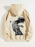 Women's Fashion Casual Letter Jesus Print Hoodie