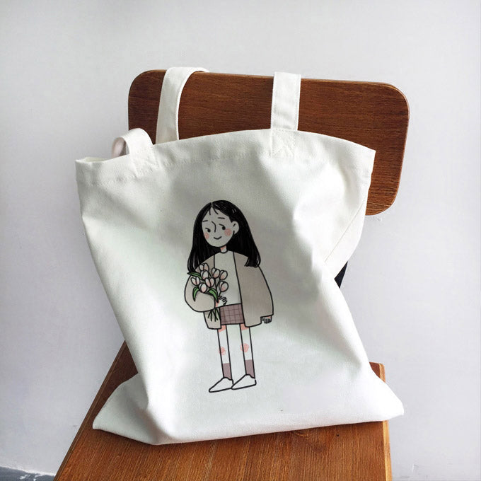 Girl Power Quotes Print Canvas Bag Shoulder