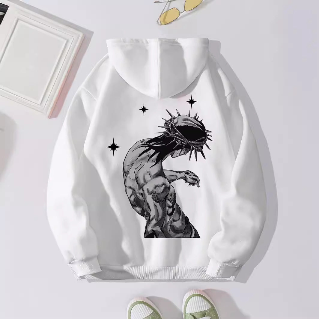 Women's Fashion Casual Letter Jesus Print Hoodie