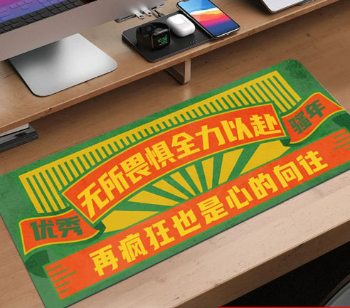 Extra-large Stain-resistant Mouse Pad With Motivational Quotes