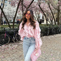Loose Top Design Casual Elegant Chiffon Blouse