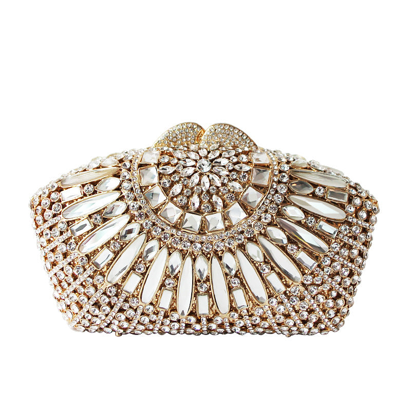 Elegant Evening Dress Women's Full Diamond Handbag