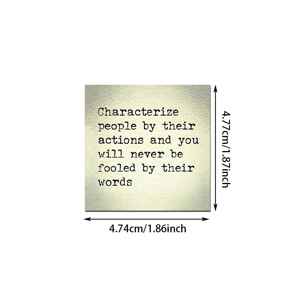 Retro Text Famous Quotes Inspirational DIY Stickers