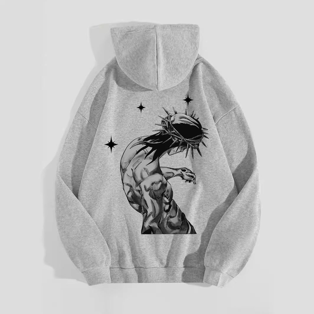Women's Fashion Casual Letter Jesus Print Hoodie