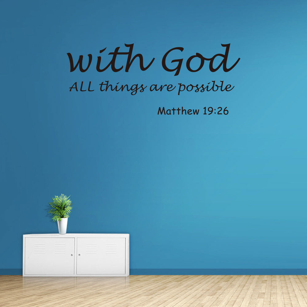 Bible Quotes Wall Stickers Living Room Bedroom Background Wall Decoration Stickers