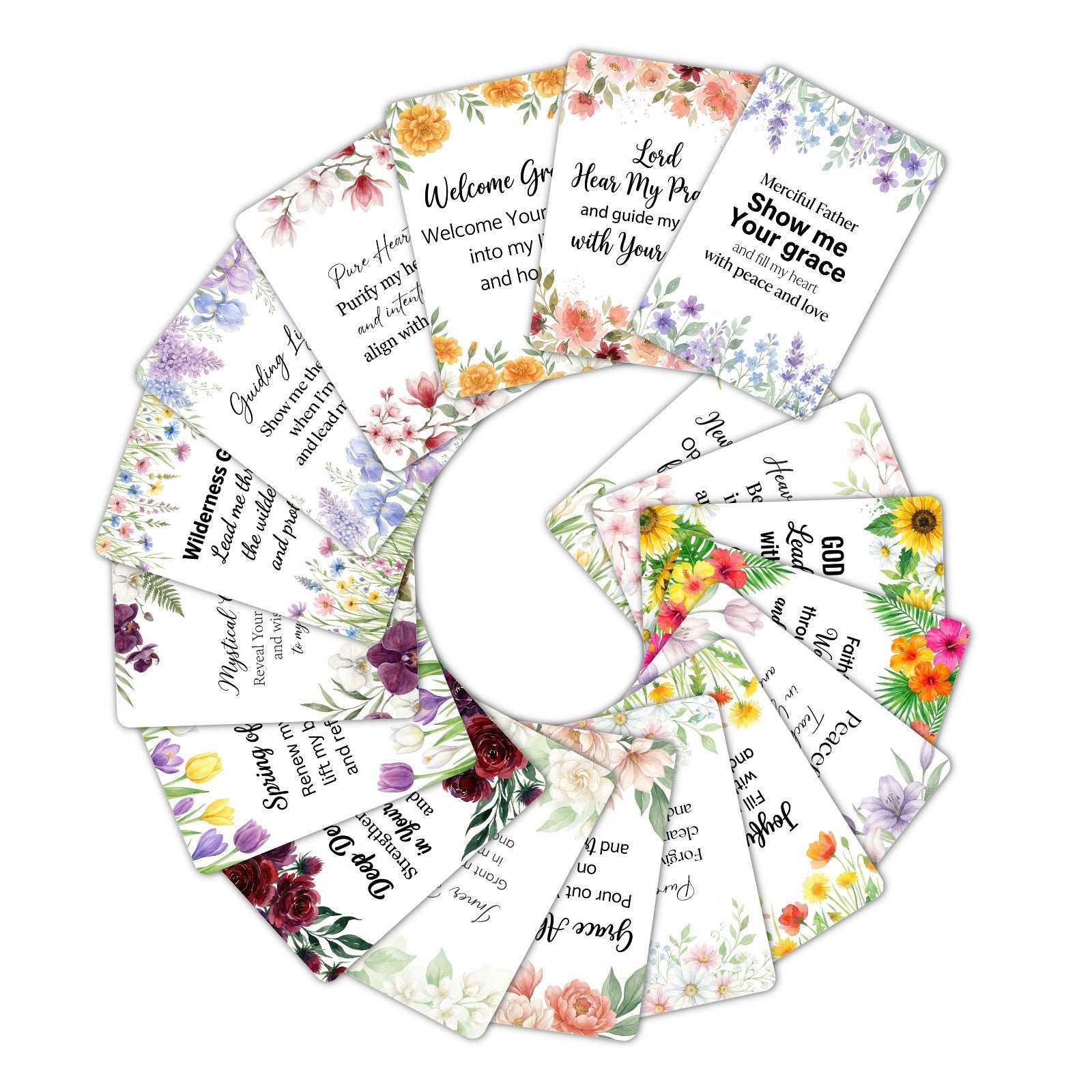 Flower Inspirational Quotes  Gift Decorations Greeting Cards