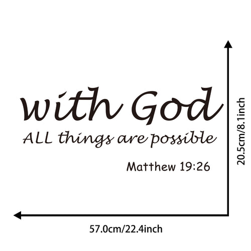 Bible Quotes Wall Stickers Living Room Bedroom Background Wall Decoration Stickers