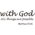Bible Quotes Wall Stickers Living Room Bedroom Background Wall Decoration Stickers