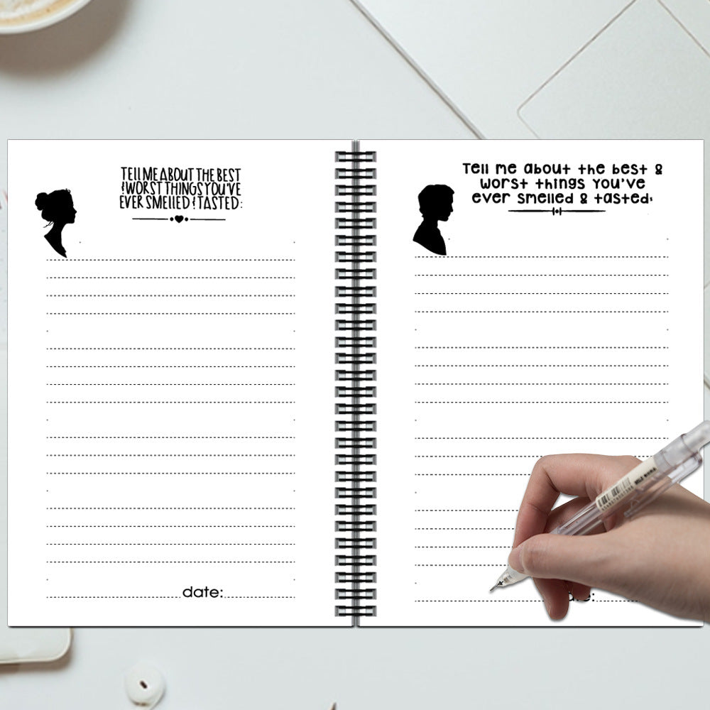 Wife Husband Back Forth Journal Notebook