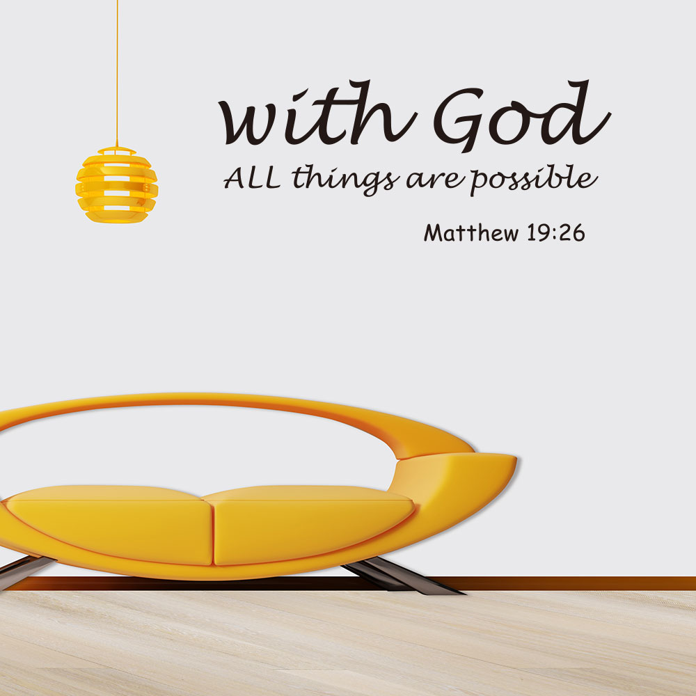 Bible Quotes Wall Stickers Living Room Bedroom Background Wall Decoration Stickers