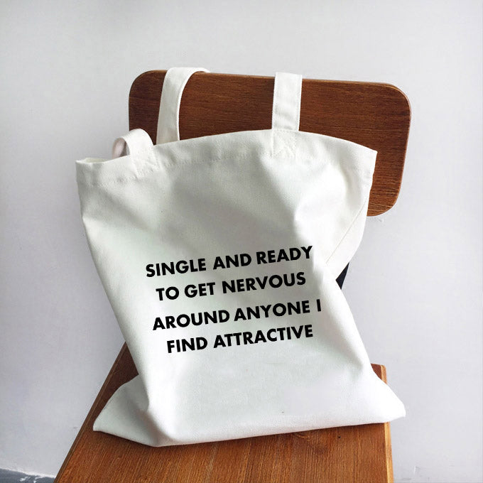Girl Power Quotes Print Canvas Bag Shoulder