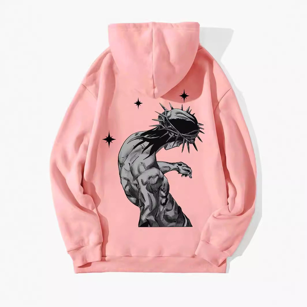 Women's Fashion Casual Letter Jesus Print Hoodie