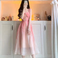 Seaside Vacation Sling Dress Women's Clothing