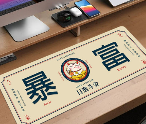 Extra-large Stain-resistant Mouse Pad With Motivational Quotes