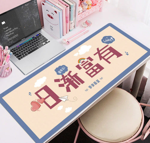 Extra-large Stain-resistant Mouse Pad With Motivational Quotes