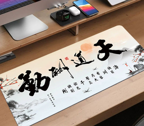 Extra-large Stain-resistant Mouse Pad With Motivational Quotes