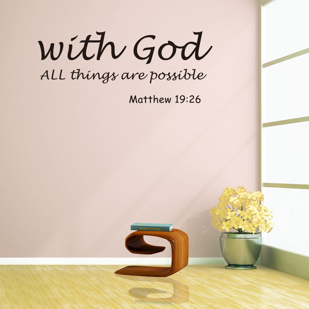 Bible Quotes Wall Stickers Living Room Bedroom Background Wall Decoration Stickers