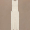 Knitted Elegant Sleeveless Dress For Women